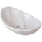 Novatto Carrera White Marble Slipper Vessel Sink and Matte Black Umbrella Drain NOSV-CWSMB - alternate 5